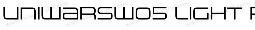 UniwarsW05 Light Regular字体转换